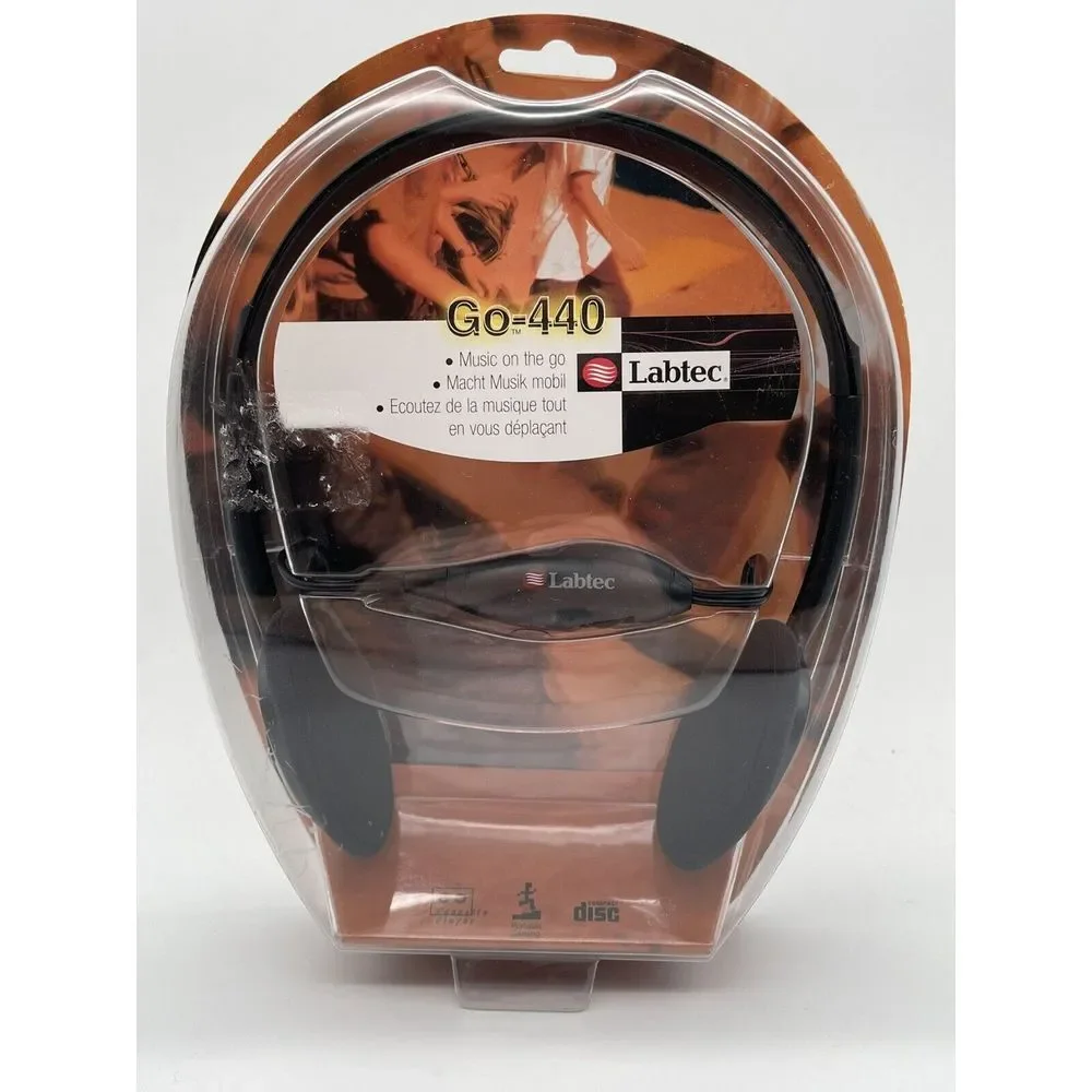 NEW Labtec Go-440 Music‎ Headphones - Brand New Sealed